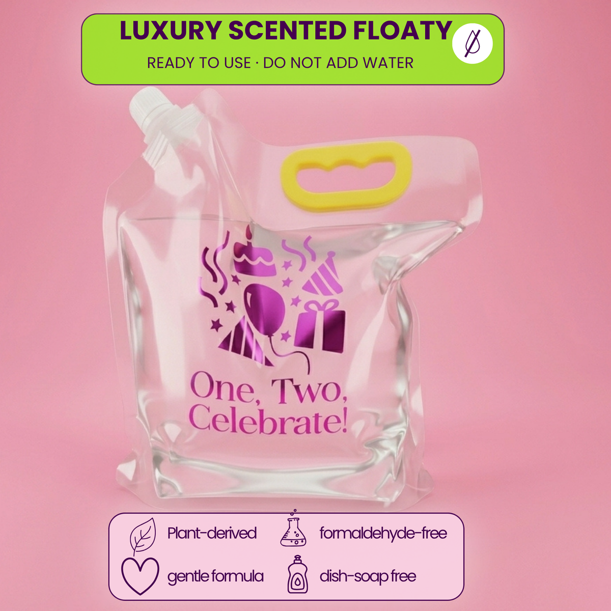 One Two Celebrate ® Giant Bubble Potion: Luxury Scented Floaty