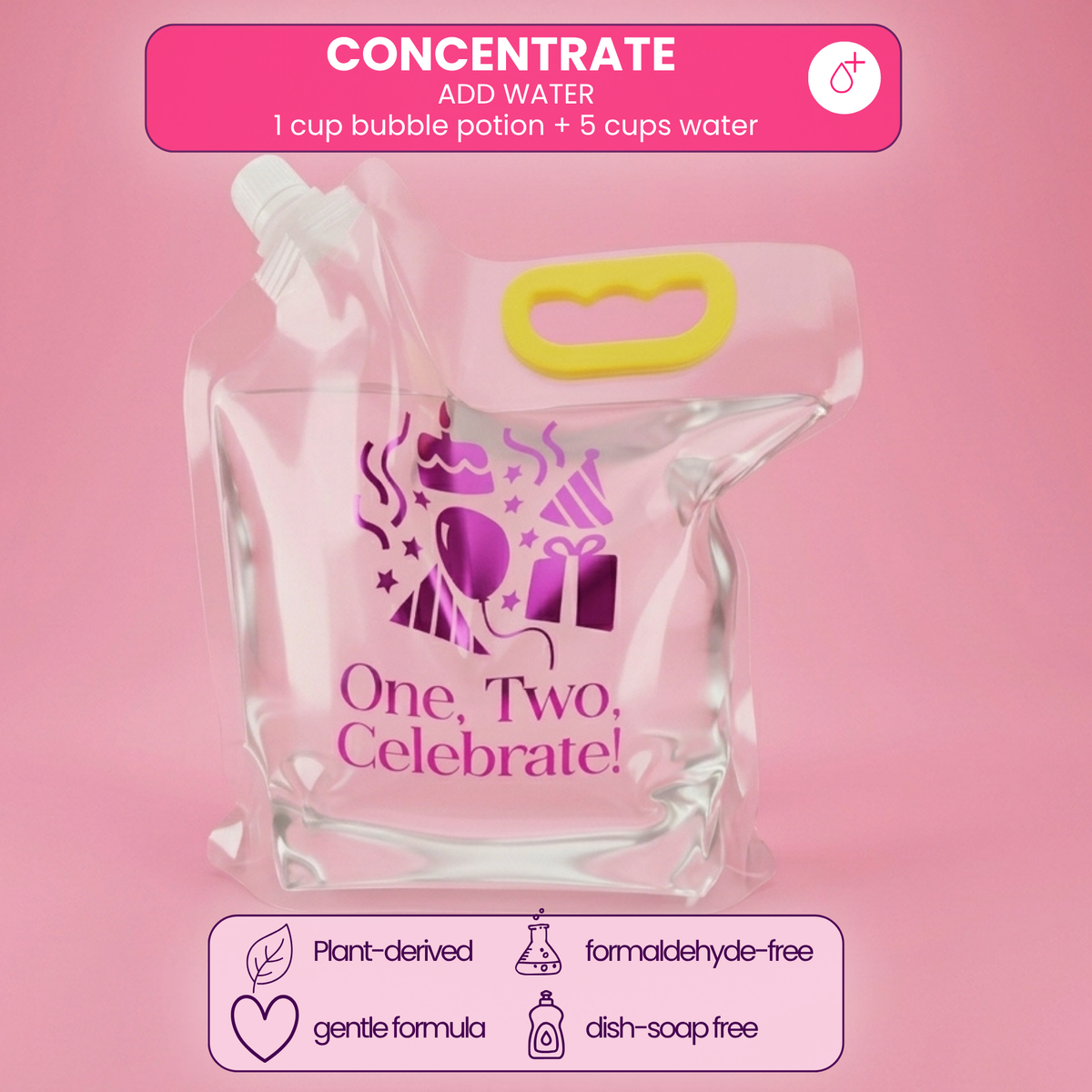 One Two Celebrate® Bubble Potion: Concentrate